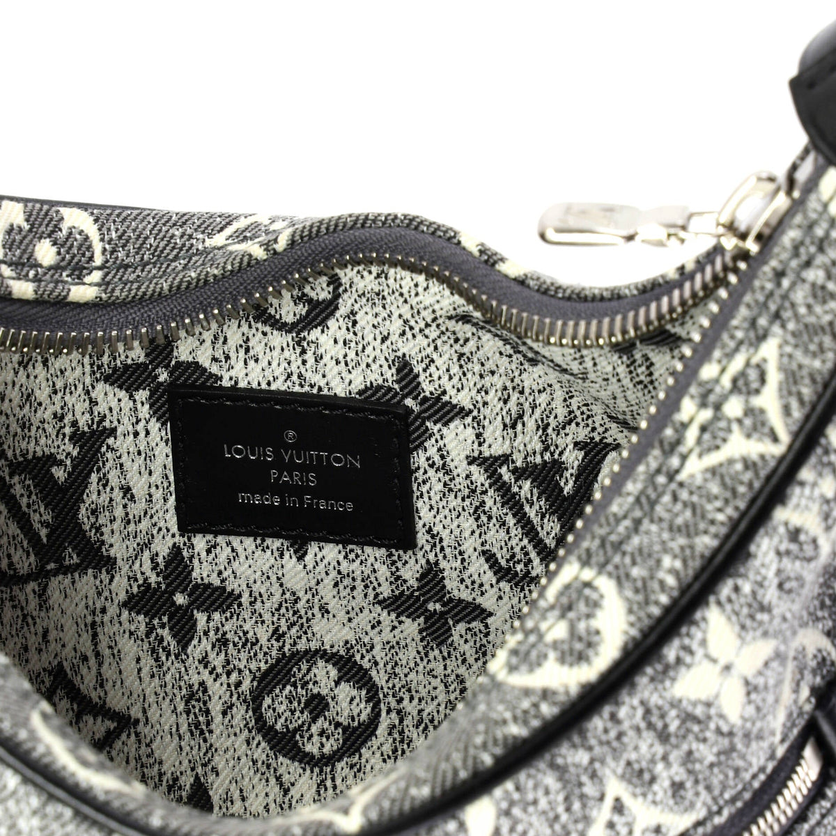 Loop Handbag Monogram Jacquard Denim