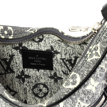 Loop Handbag Monogram Jacquard Denim