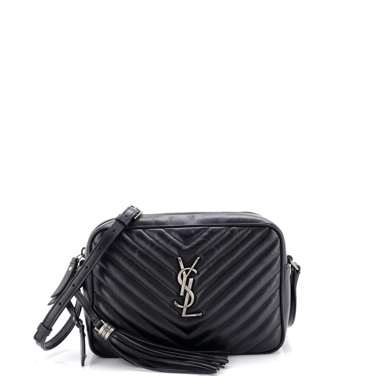 Lou Camera Bag Matelasse Chevron Leather Small