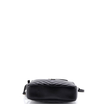 Lou Camera Bag Matelasse Chevron Leather Small