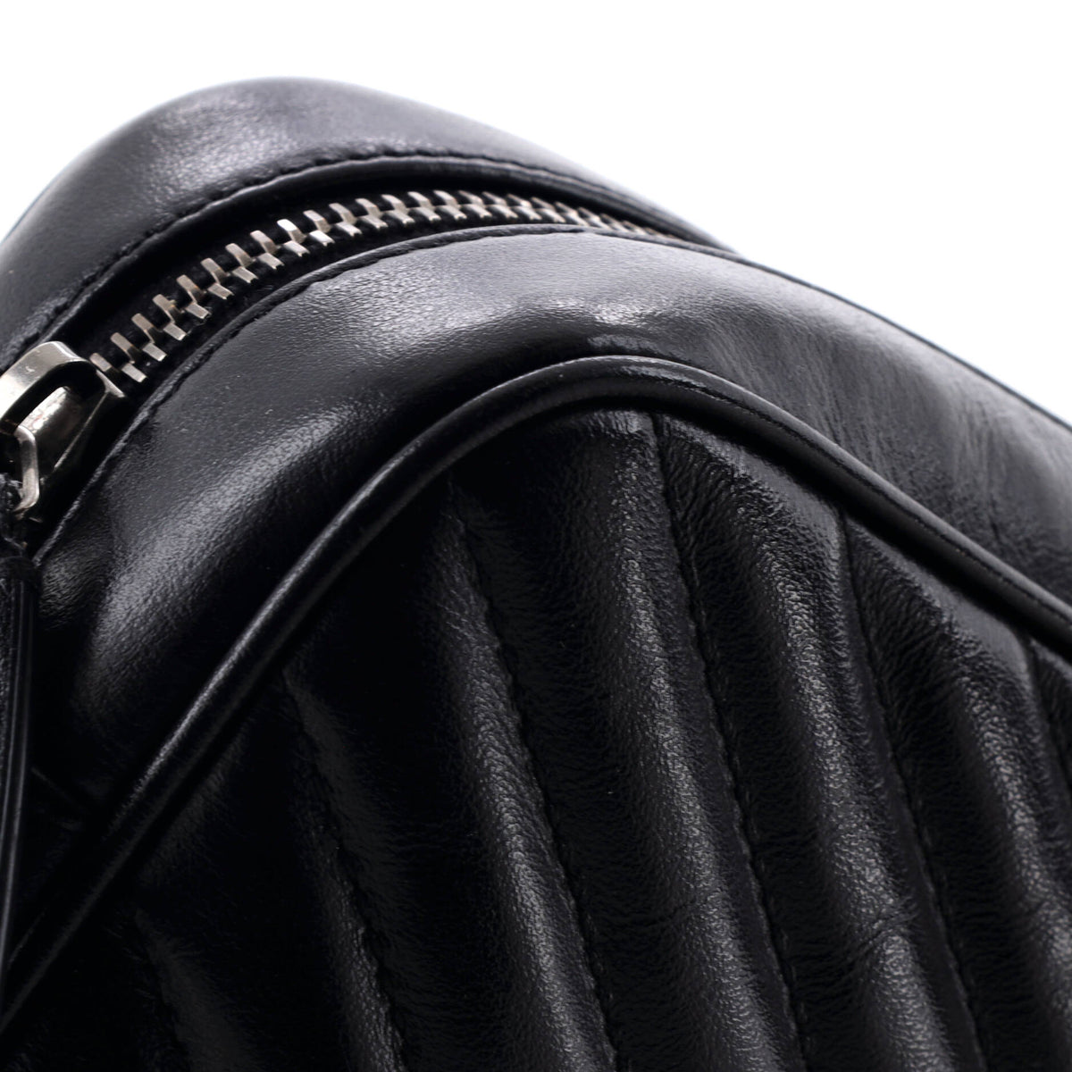 Lou Camera Bag Matelasse Chevron Leather Small