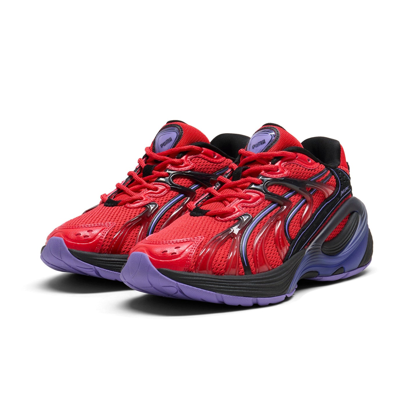 Puma Grade School Inverse Rev Red Black