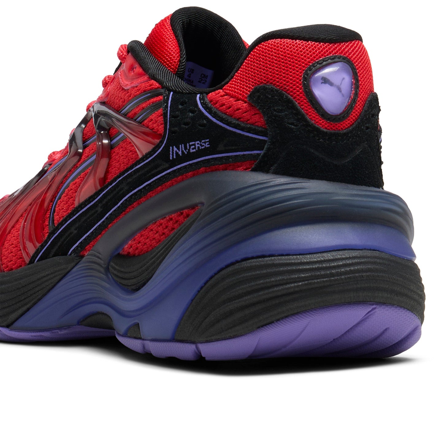 Puma Grade School Inverse Rev Red Black