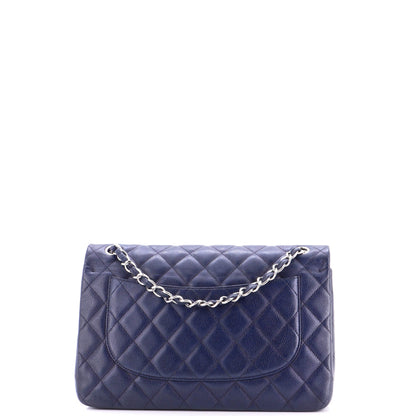 Classic Double Flap Bag Quilted Caviar Jumbo