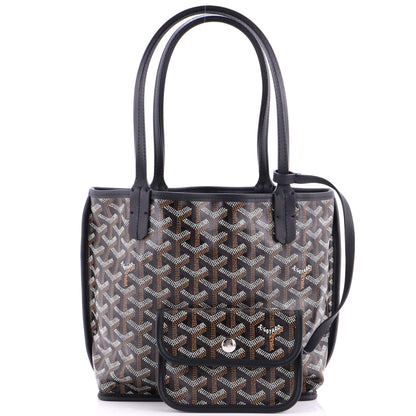 Anjou Reversible Tote Coated Canvas Mini
