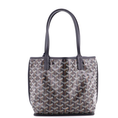 Anjou Reversible Tote Coated Canvas Mini
