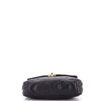19 Flap Bag Quilted Leather Medium