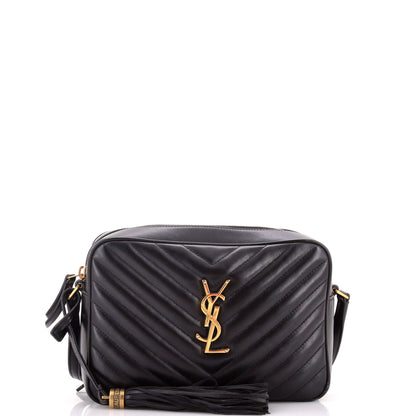 Lou Camera Bag Matelasse Chevron Leather Small