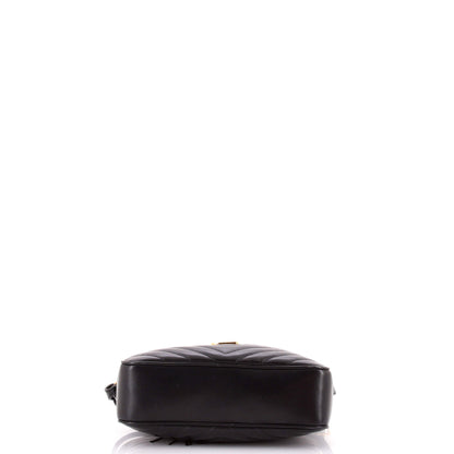 Lou Camera Bag Matelasse Chevron Leather Small