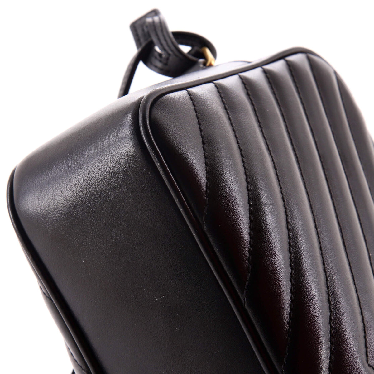 Lou Camera Bag Matelasse Chevron Leather Small