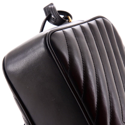 Lou Camera Bag Matelasse Chevron Leather Small