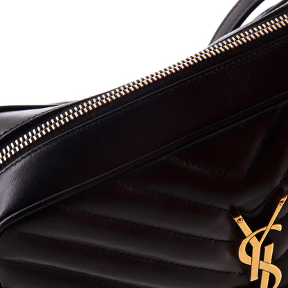 Lou Camera Bag Matelasse Chevron Leather Small