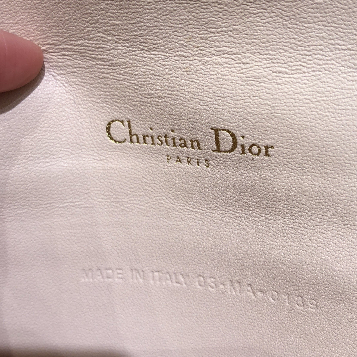 Lady Dior Chain Pouch Cannage Quilt Lambskin