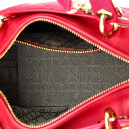 Lady Dior Bag Cannage Quilt Lambskin Medium