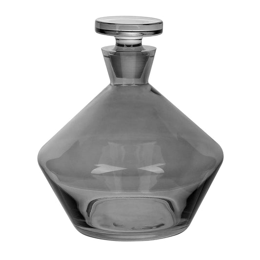 Jay Companies Smoky Gray Glass Whiskey Decanter (49 Oz) With Stopper