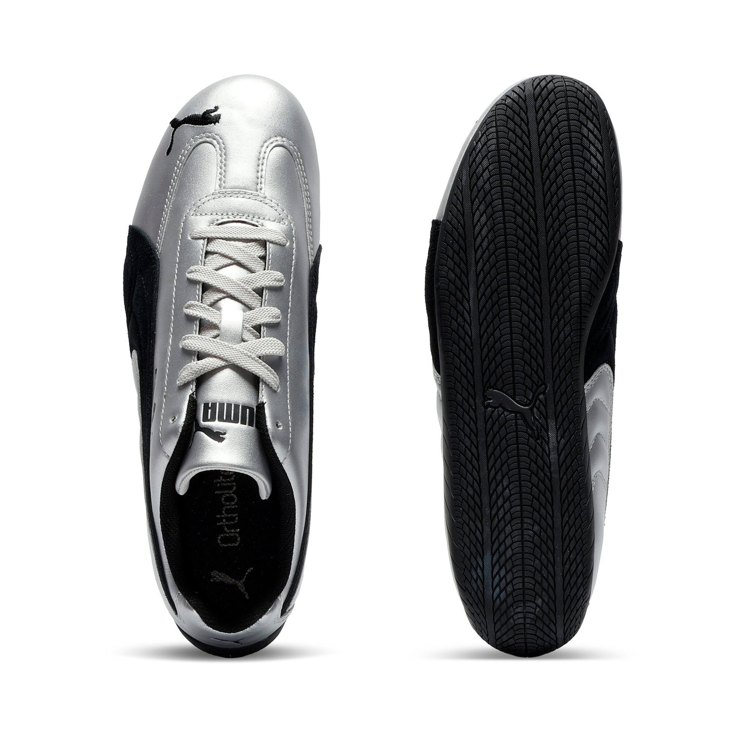 Puma Womens Speedcat Metallic Metallic Silver Black