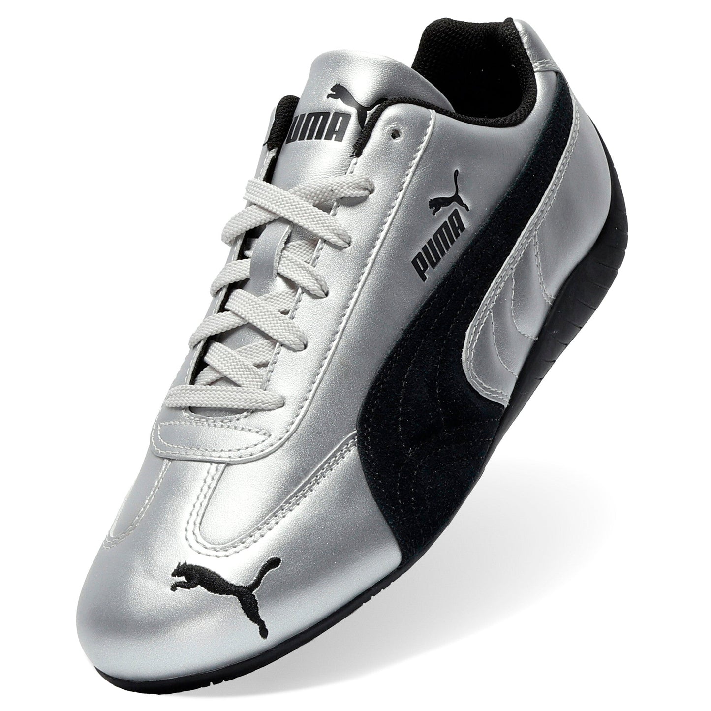 Puma Womens Speedcat Metallic Metallic Silver Black