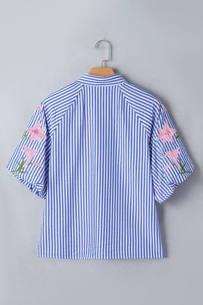 Threaded Pear Promise Puff Sleeve Down Shirt