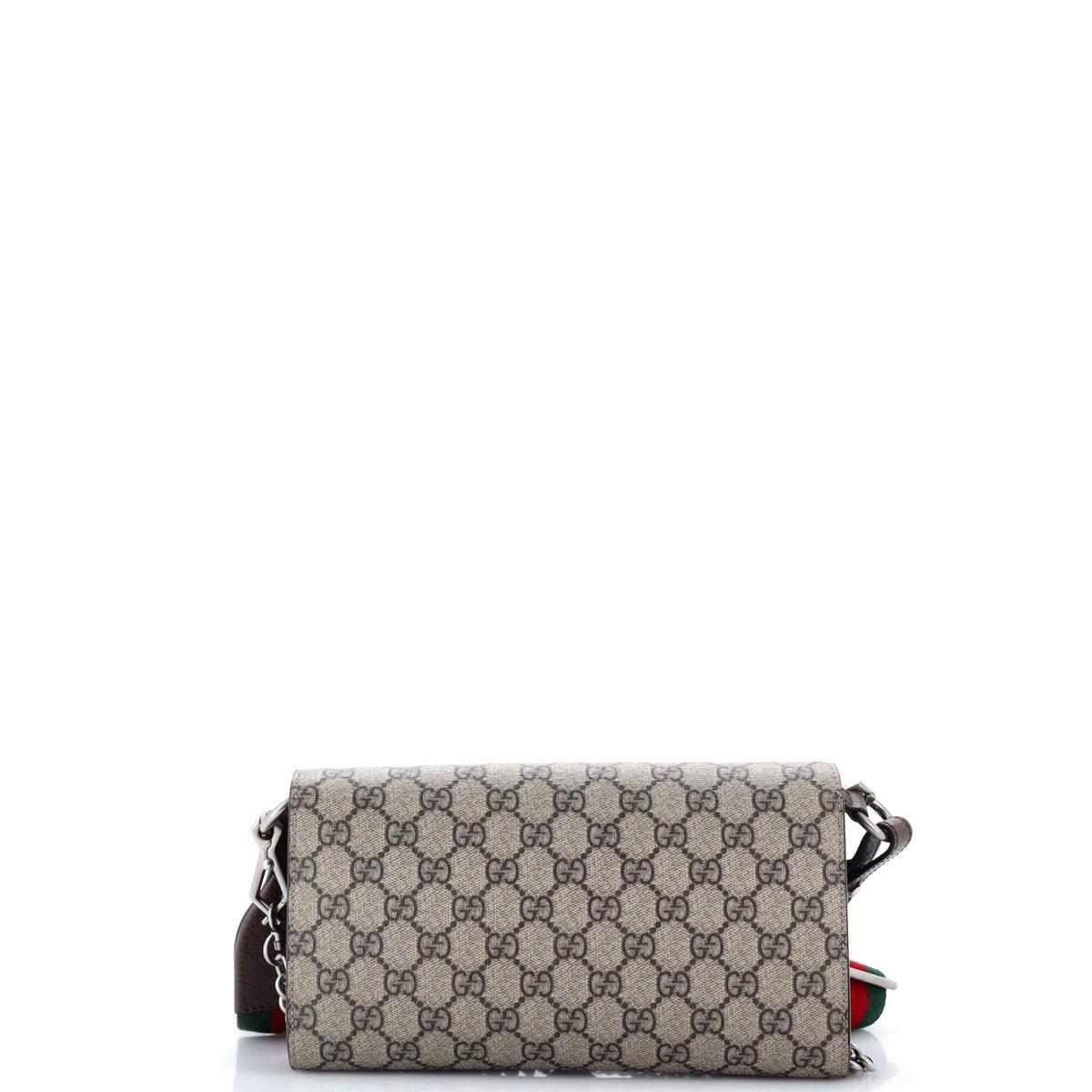 Dionysus East-West Flap Bag GG Coated Canvas Small