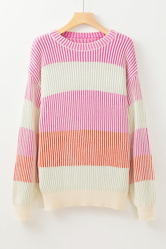 Threaded Pear Ella Knit Bubble Sleeve Sweater