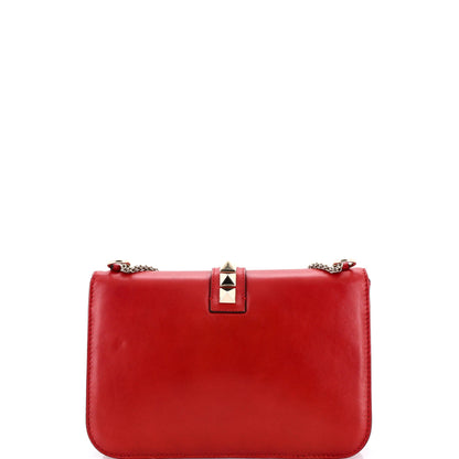 Glam Lock Shoulder Bag Leather Large