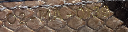 Saddle Handbag Python Medium