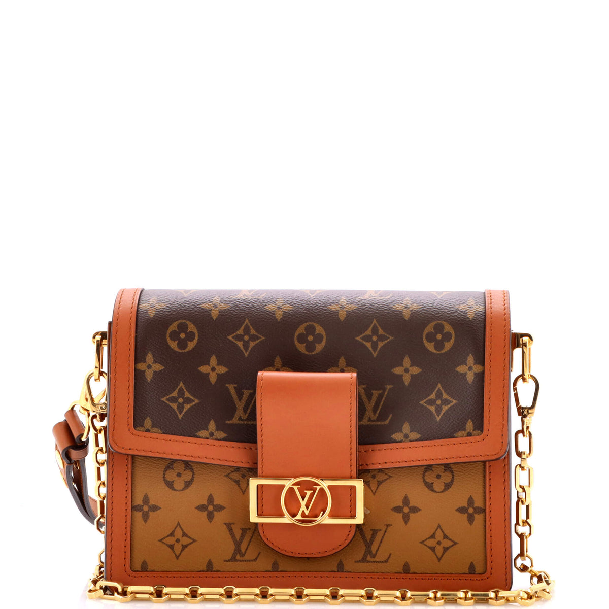 Dauphine Shoulder Bag Reverse Monogram Canvas MM