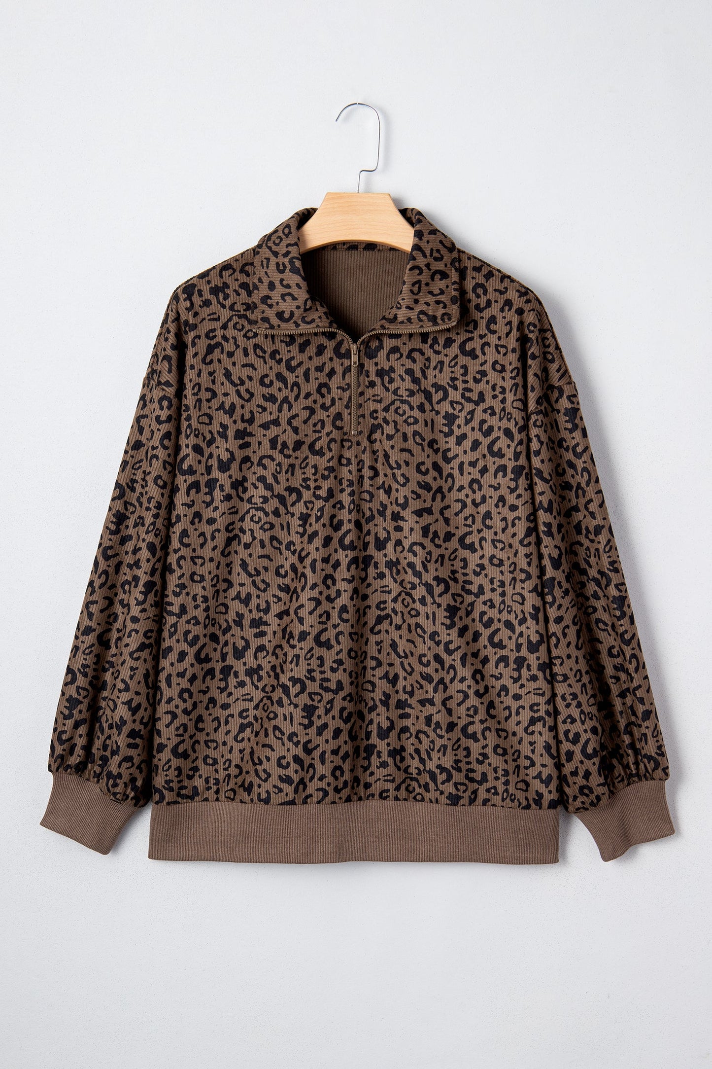Threaded Pear Alaya Quarter Zip Corduroy Sweatshirt