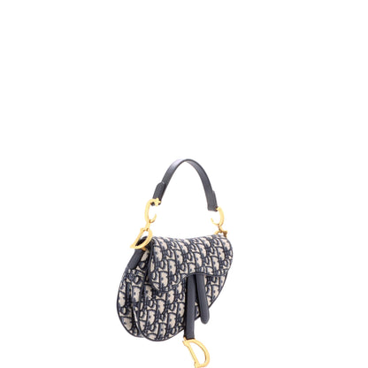 Saddle Handbag Oblique Canvas Mini