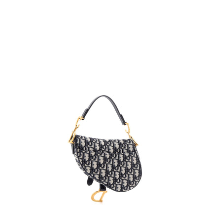 Saddle Handbag Oblique Canvas Mini