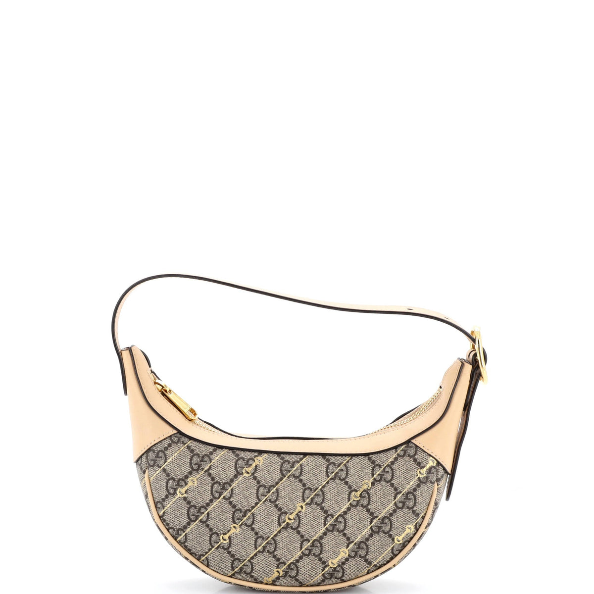 Ophidia Half Moon Bag Print GG Coated Canvas Mini