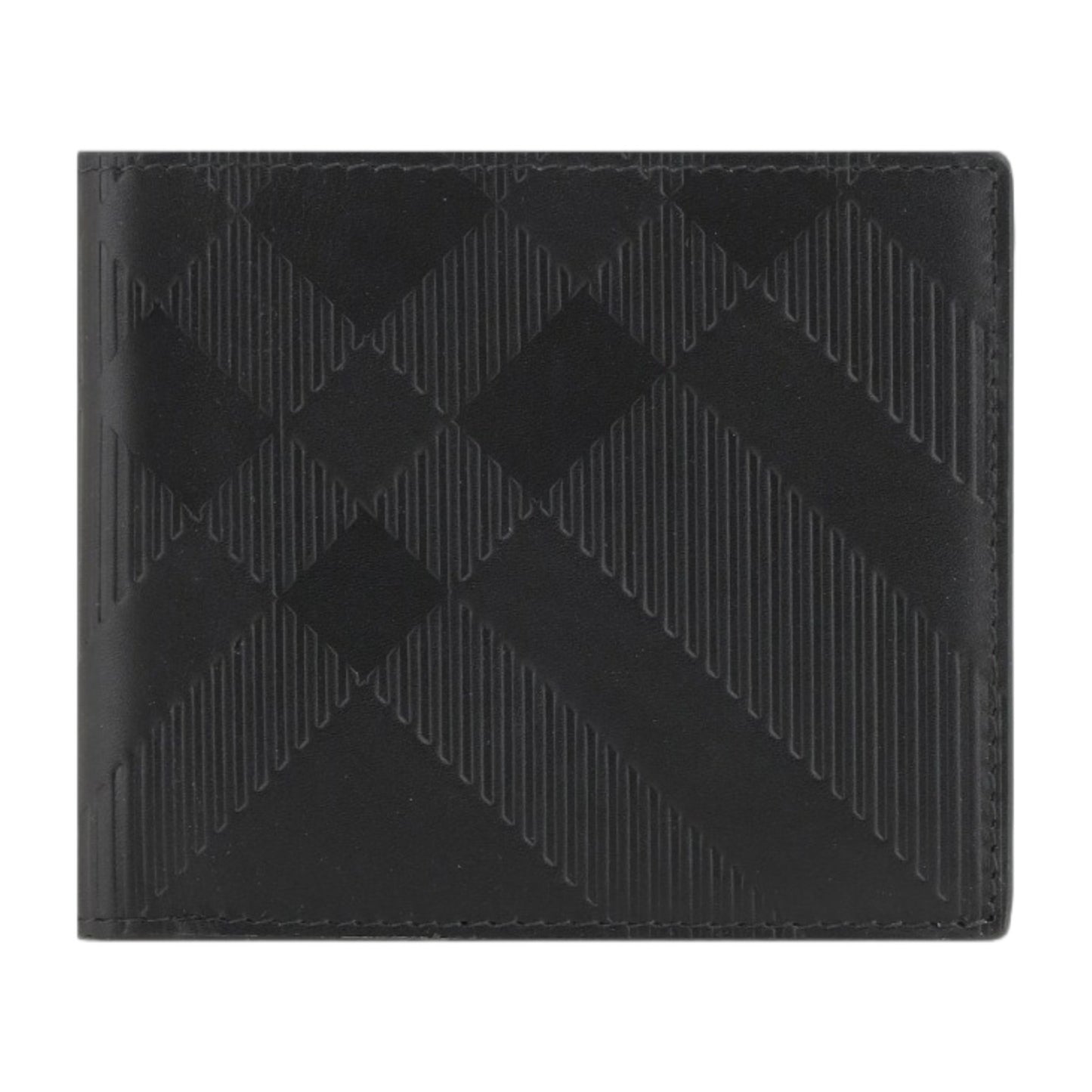 Bifold Wallet Black Calf Leather
