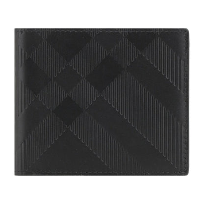 Bifold Wallet Black Calf Leather