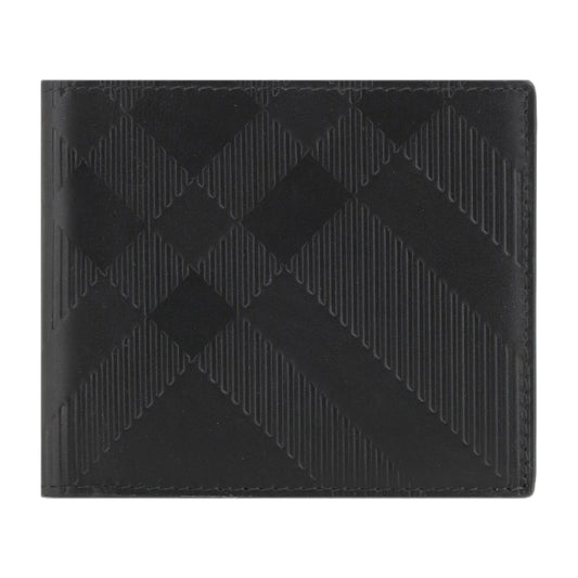 Bifold Wallet Black Calf Leather