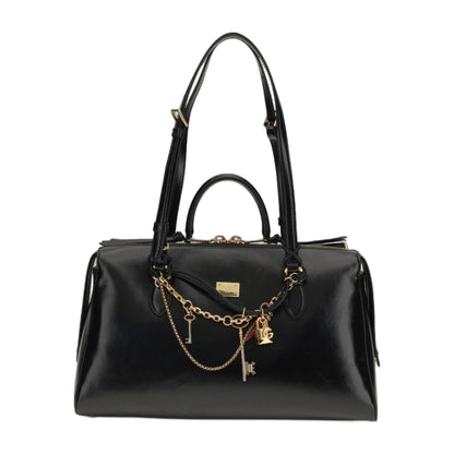 Handbag Vittoria Black/Brass