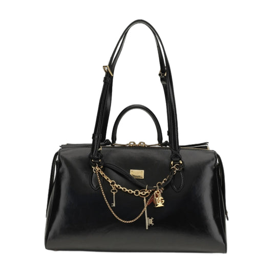 Handbag Vittoria Black/Brass