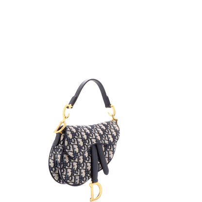 Saddle Handbag Oblique Canvas Mini