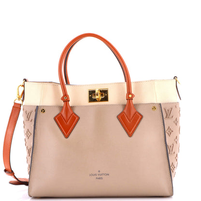 On My Side Tote Monogram Tuffetage Leather MM