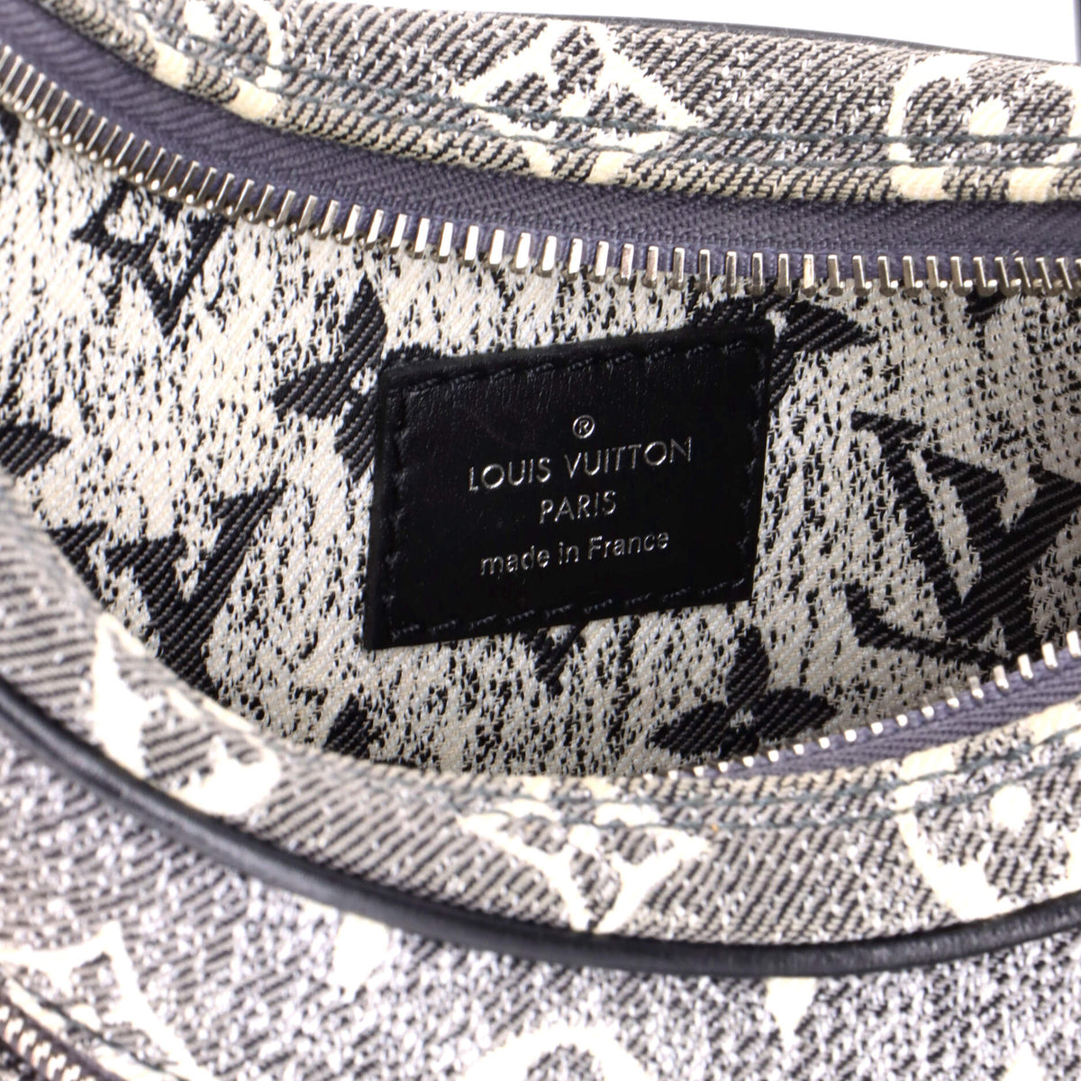 Loop Handbag Monogram Jacquard Denim