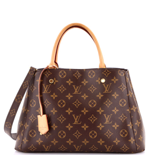 Montaigne Handbag Monogram Canvas MM