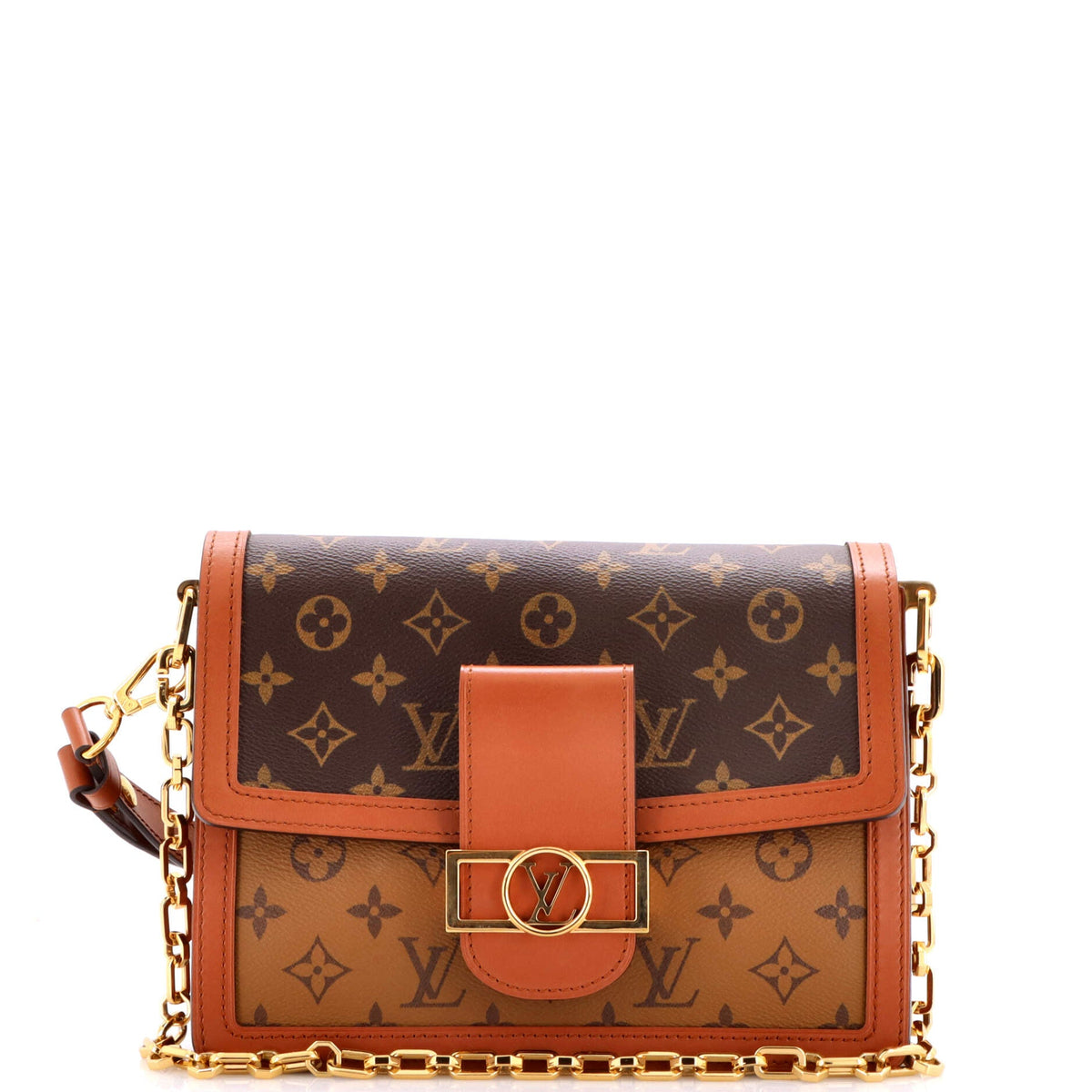 Dauphine Shoulder Bag Reverse Monogram Canvas MM