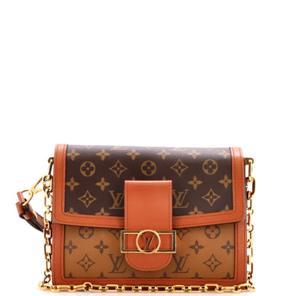 Dauphine Shoulder Bag Reverse Monogram Canvas MM