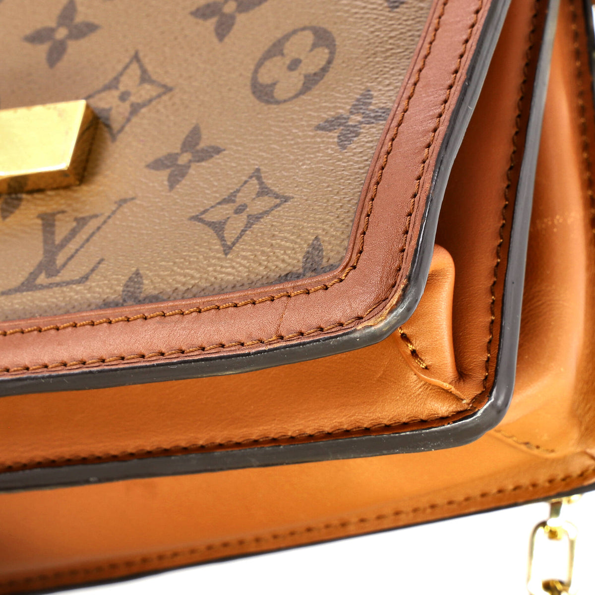 Dauphine Shoulder Bag Reverse Monogram Canvas MM