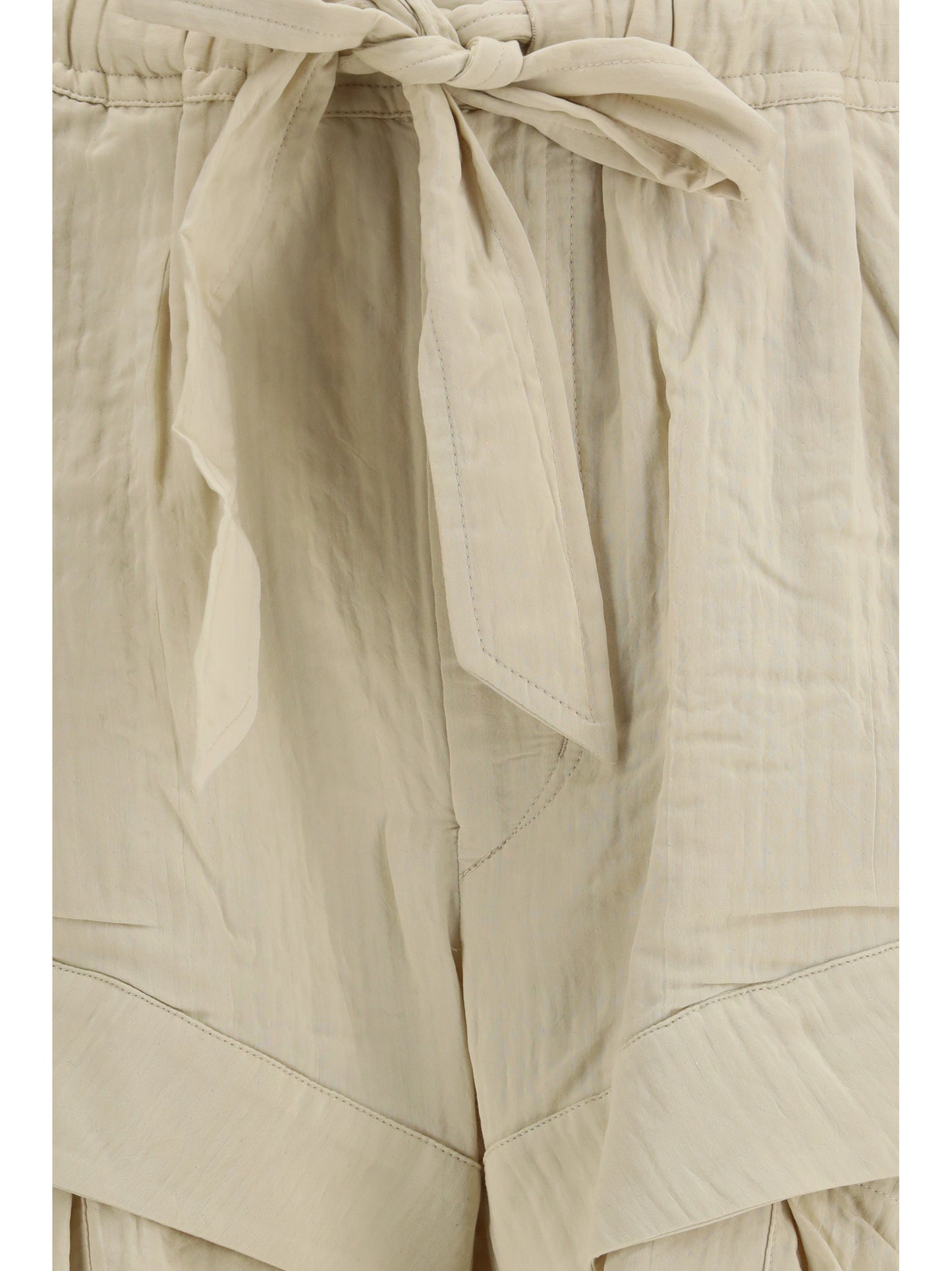Shorts Viscose Cotton Ecru