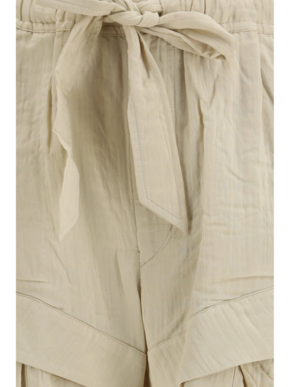 Shorts Viscose Cotton Ecru
