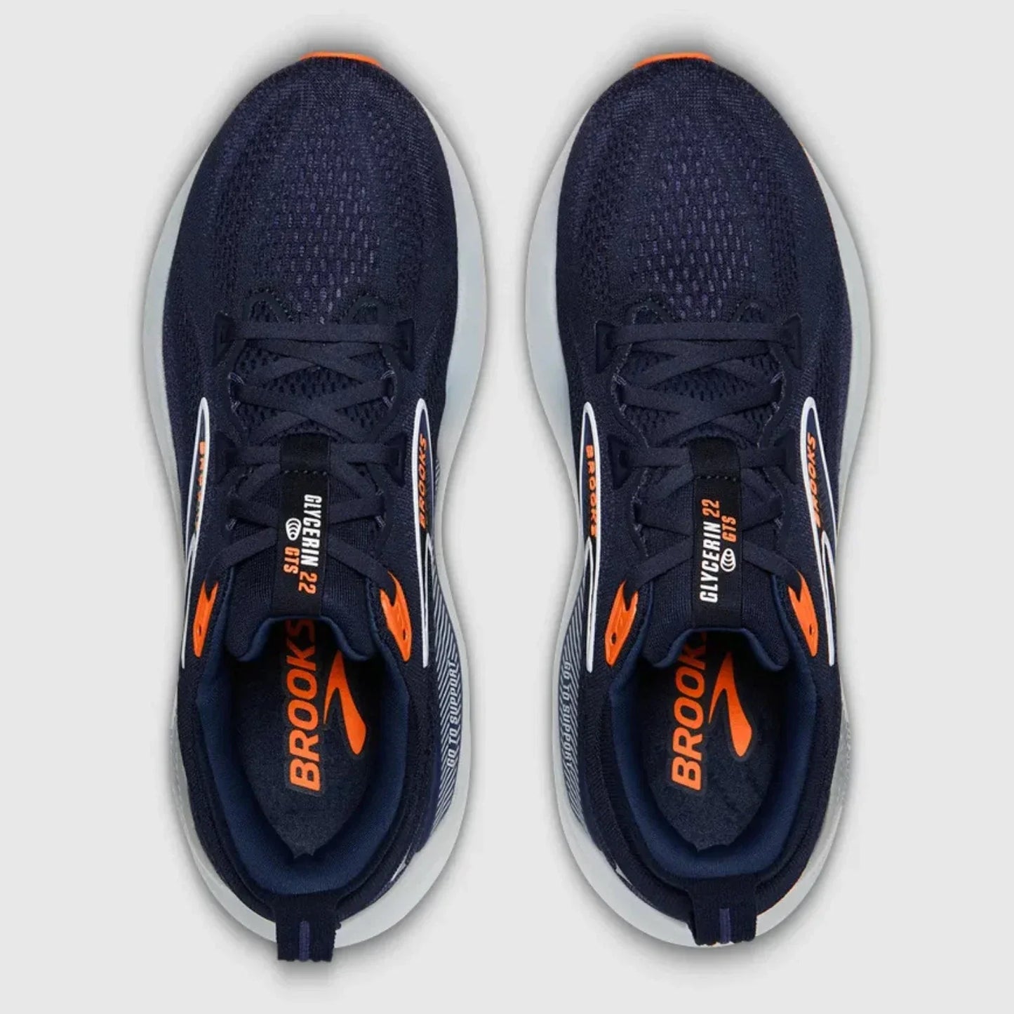 Brooks Glycerin GTS 22 12 Men's Sneakers — Peacoat/Blue Running