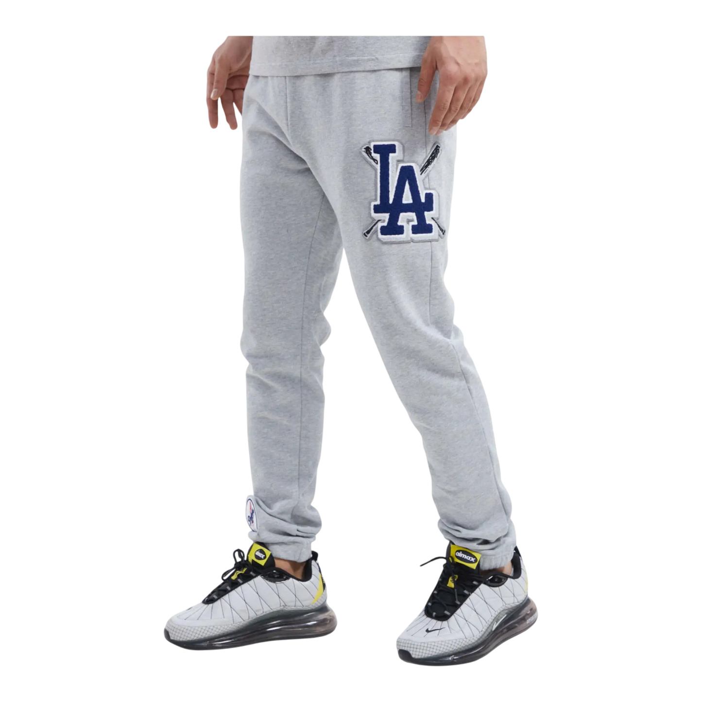 Pro Standard MLB Los Angeles Dodgers Mash Up Logo Men Sweatpants Heather Grey