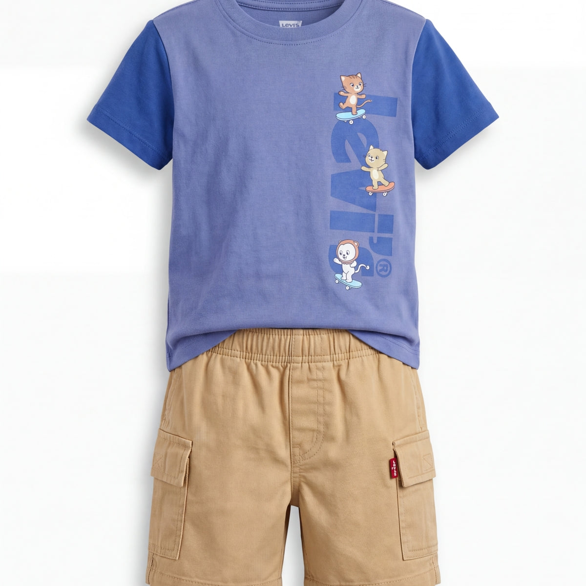 Blue and Beige-