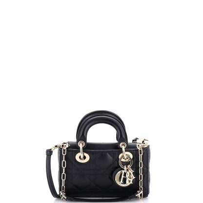 Lady D-Joy Bag Cannage Quilt Lambskin Micro