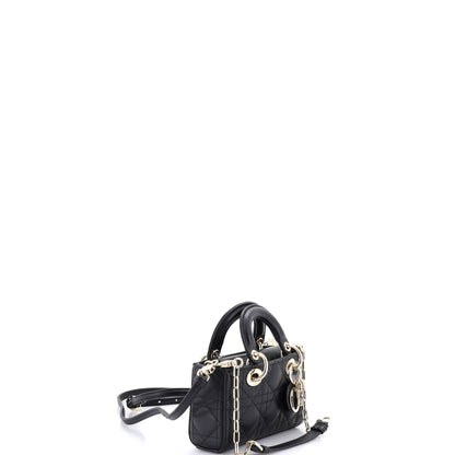 Lady D-Joy Bag Cannage Quilt Lambskin Micro